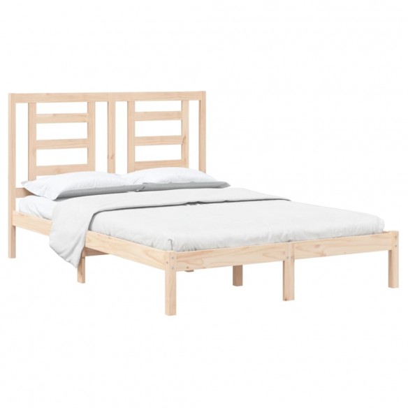 Lit Bois de pin massif 140x190 cm
