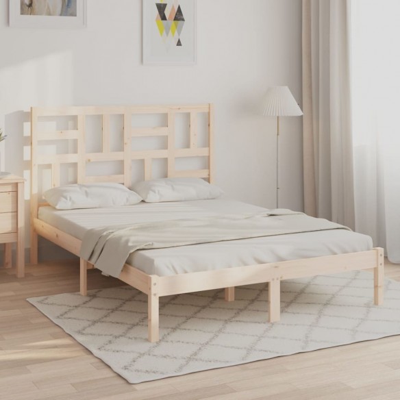 Lit Bois de pin massif 140x190 cm