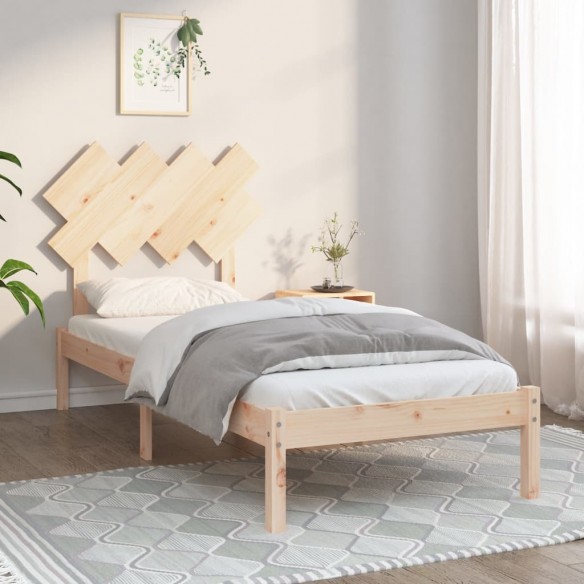 Lit 90x190 cm Simple Bois massif