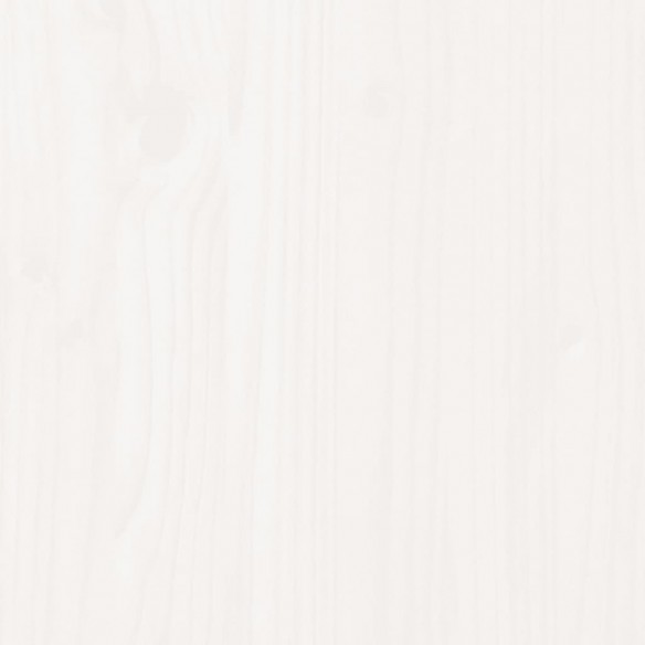 Lit Blanc Bois massif 75x190 cm Petit simple