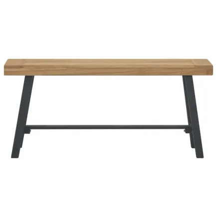 Banc 110 cm Bois massif de teck 2