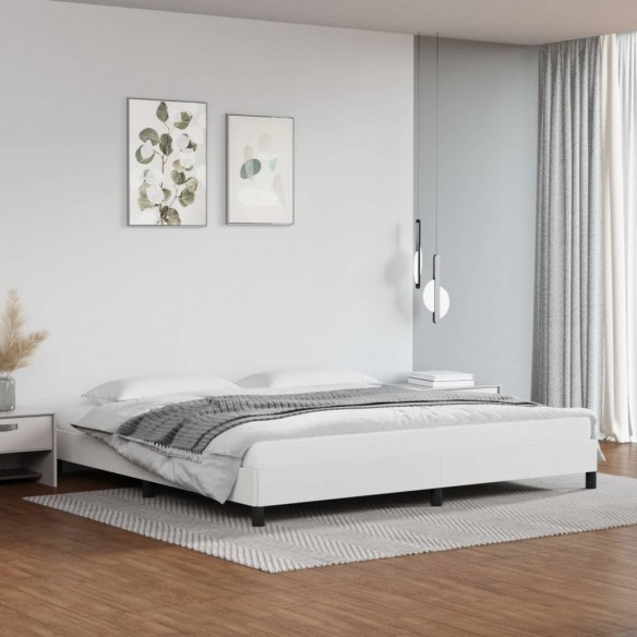 Lit Blanc 200x200 cm Similicuir