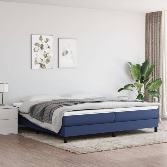 Lit Bleu 200x200 cm Tissu