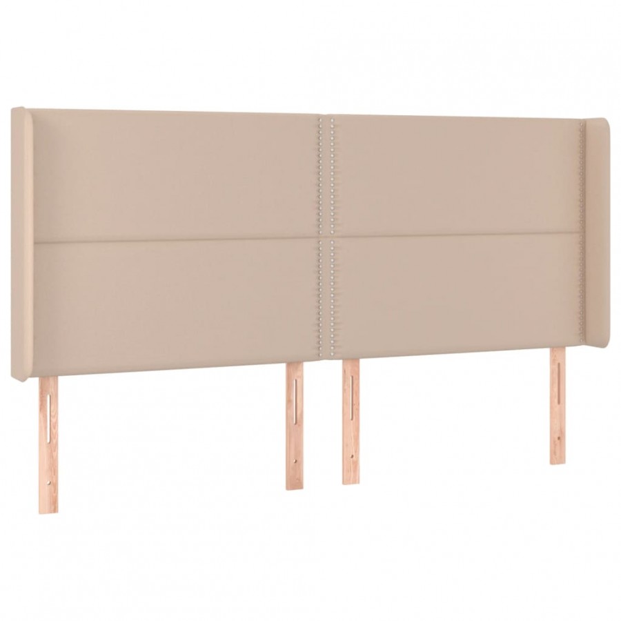 Tête de lit avec oreilles Cappuccino 203x16x118/128 cm