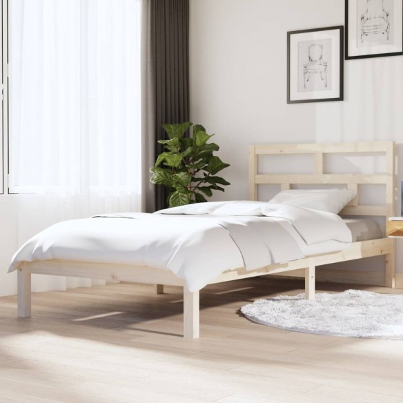 Lit Bois de pin massif 90x200 cm