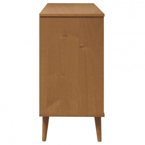 Commode MOLDE Marron 113x40x80 cm Bois de pin massif Commode MOLDE Marron 113x40x80 cm Bois de pin massif