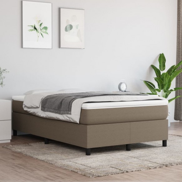 Lit Taupe 120x200 cm Tissu