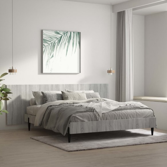 Tête de lit murale Sonoma gris 240x1,5x80 cm 