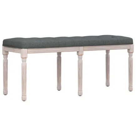 Banc Gris foncé 110x40x49 cm Tissu 2