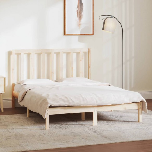 Lit Bois de pin massif 140x190 cm