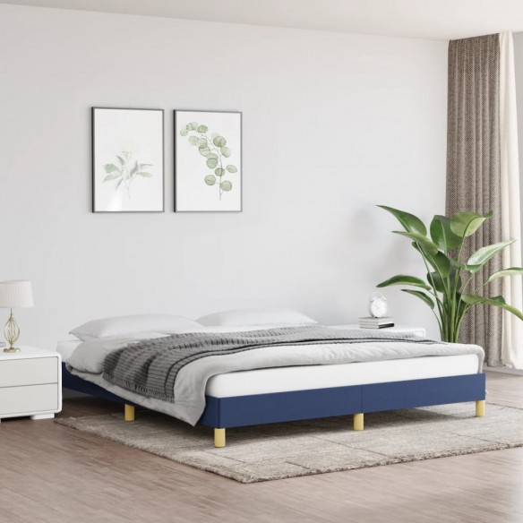 Lit Bleu 180 x 200 cm Tissu