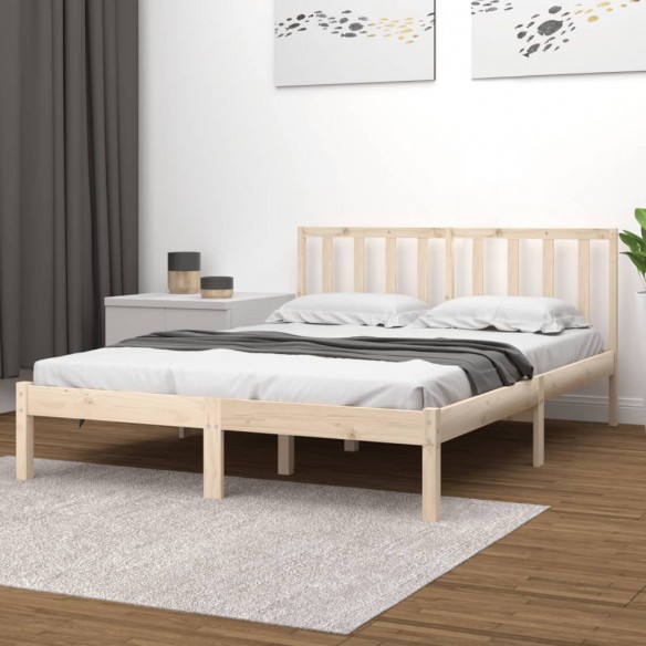 Lit Bois de pin massif 200x200 cm