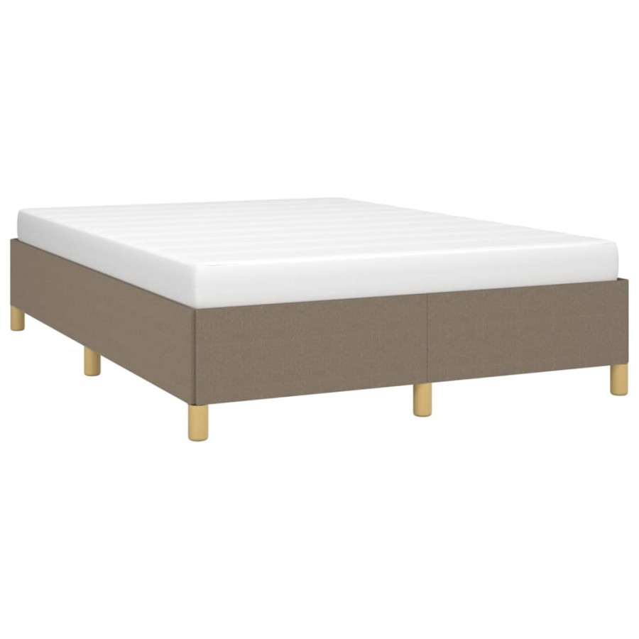 Lit Taupe 140x200 cm Tissu