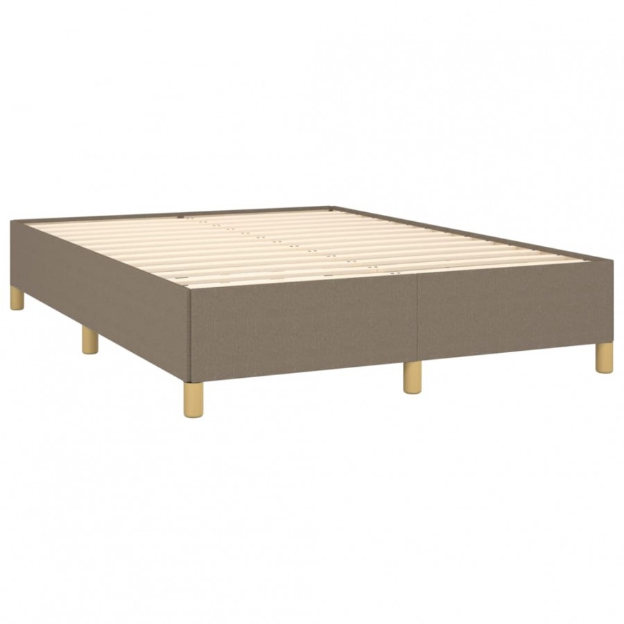 Lit Taupe 140x200 cm Tissu
