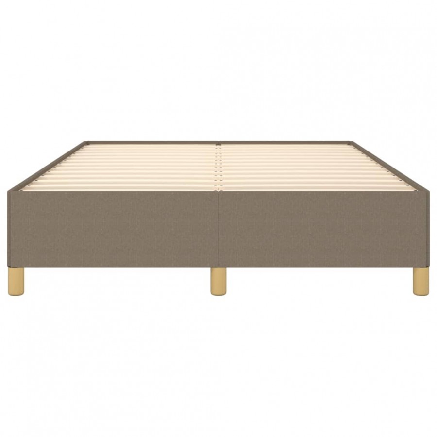 Lit Taupe 140x200 cm Tissu