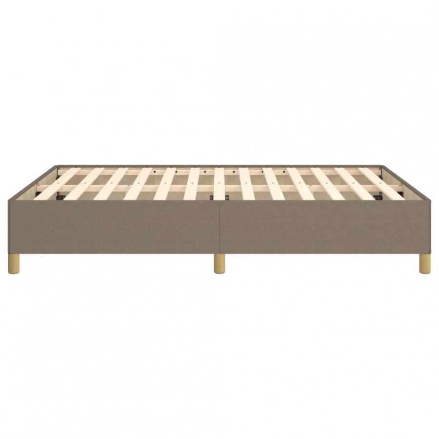 Lit Taupe 140x200 cm Tissu