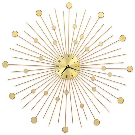 Horloge murale Métal 70 cm Doré 2