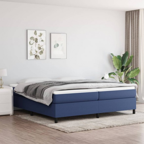 Lit Bleu 200x200 cm Tissu