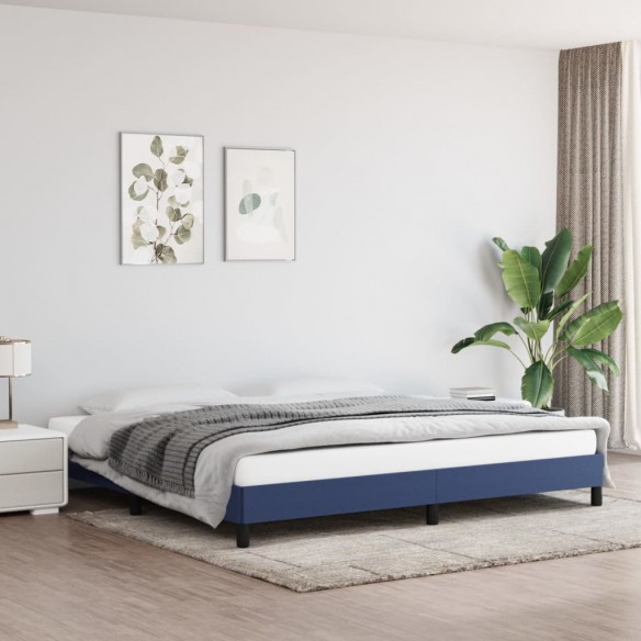 Lit Bleu 200x200 cm Tissu