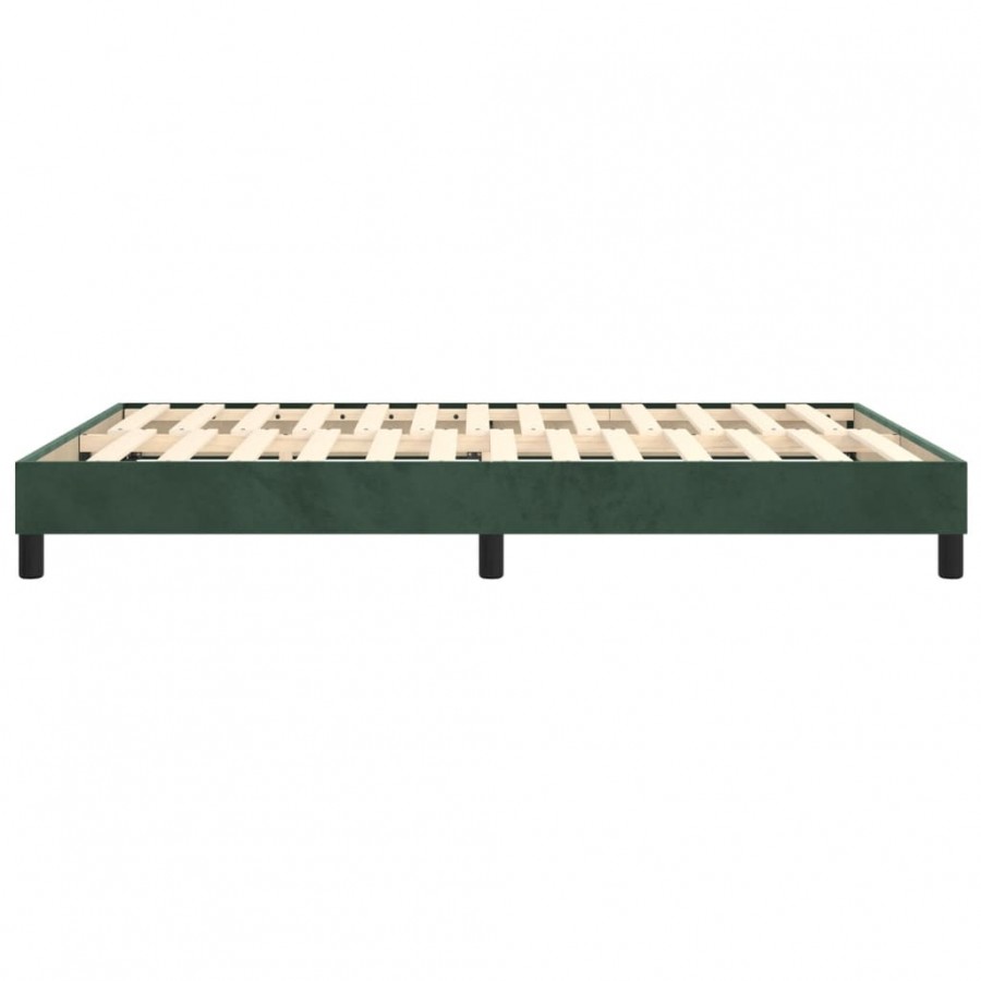 Lit Vert foncé 140x200 cm Velours
