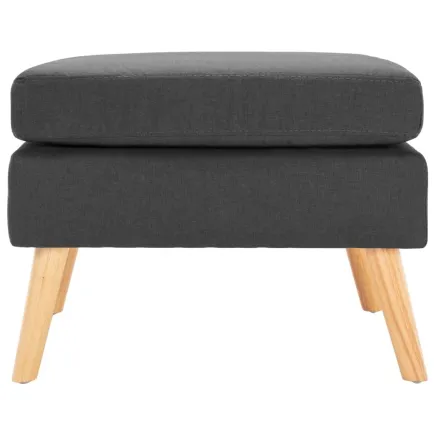 Repose-pied Gris foncé Tissu 2