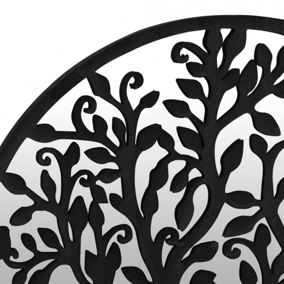 Miroir Noir 60x2,5 cm Fer pour utilisation à l'intérieur Miroir Noir 60x2,5 cm Fer pour utilisation à l'intérieur