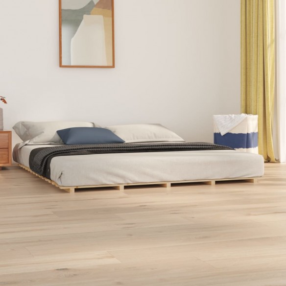 Lit 200x200 cm bois de pin massif