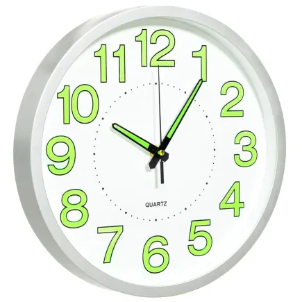 Horloge murale lumineuse Blanc 30 cm 2