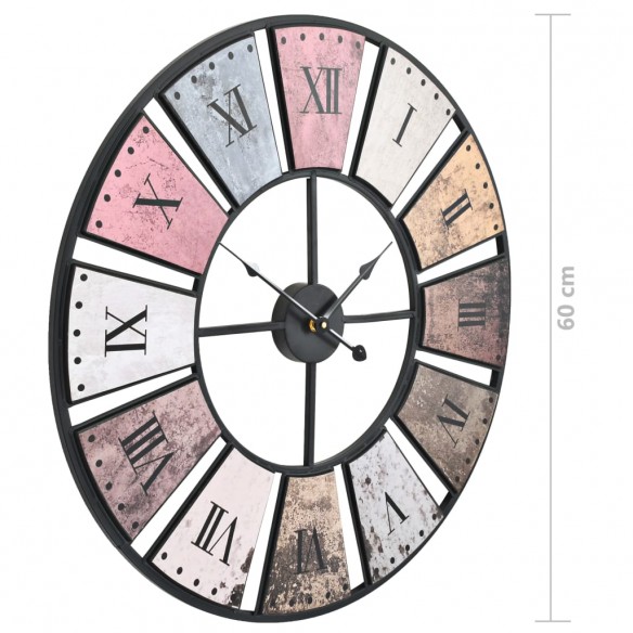 Horloge murale vintage avec mouvement à quartz 60 cm XXL Horloge murale vintage avec mouvement à quartz 60 cm XXL