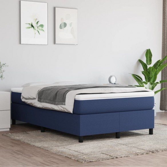 Lit Bleu 120x200 cm Tissu