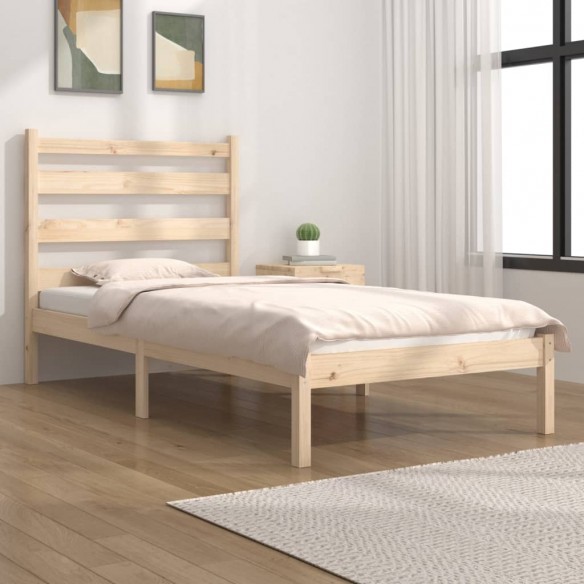 Lit Bois de pin massif 90x200 cm
