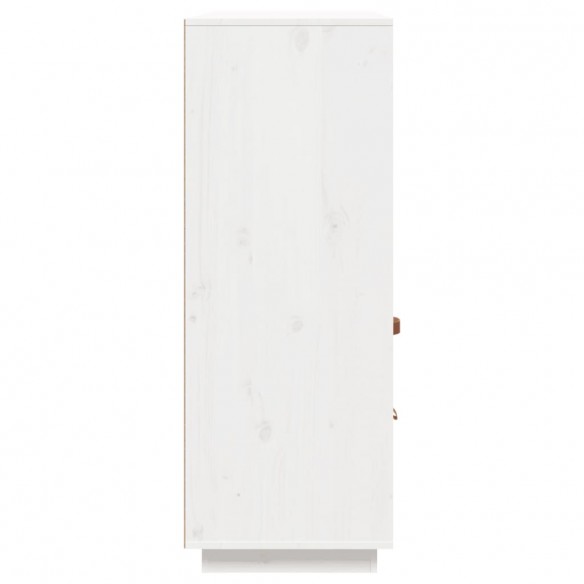 Buffet haut Blanc 100x40x108,5 cm Bois massif de pin