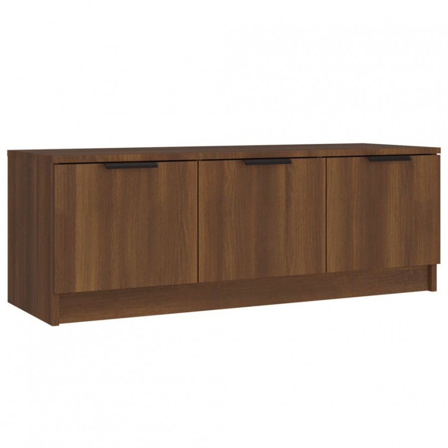 Meuble TV Chêne marron 102x35x36,5 cm 