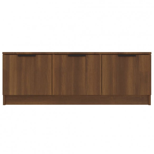 Meuble TV Chêne marron 102x35x36,5 cm 
