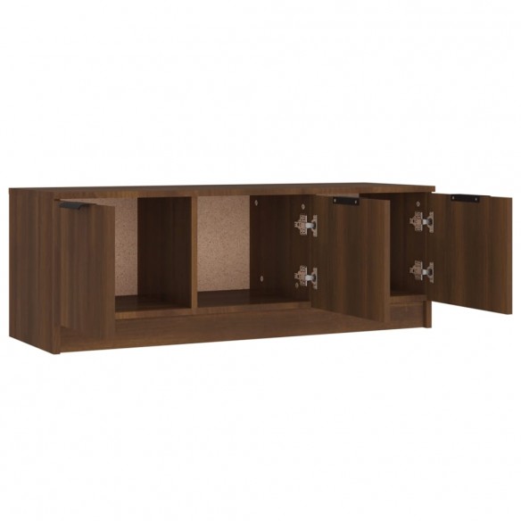 Meuble TV Chêne marron 102x35x36,5 cm 
