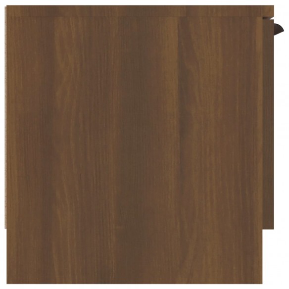 Meuble TV Chêne marron 102x35x36,5 cm 