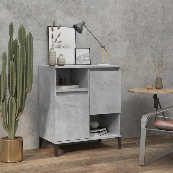 Buffet Gris béton 60x35x70 cm 