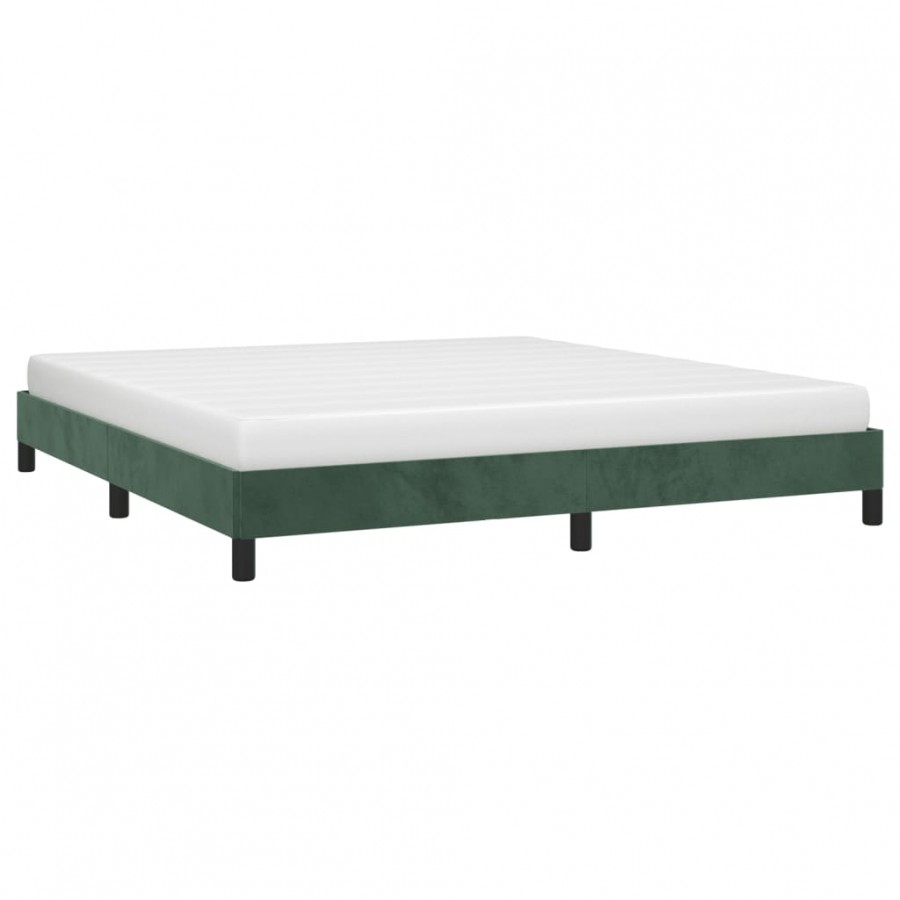 Lit Vert foncé 160x200 cm Velours