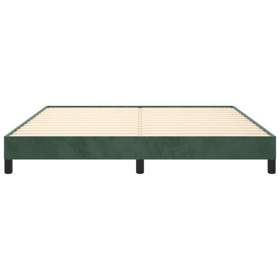 Lit Vert foncé 160x200 cm Velours