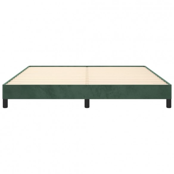 Lit Vert foncé 160x200 cm Velours Lit Vert foncé 160x200 cm Velours