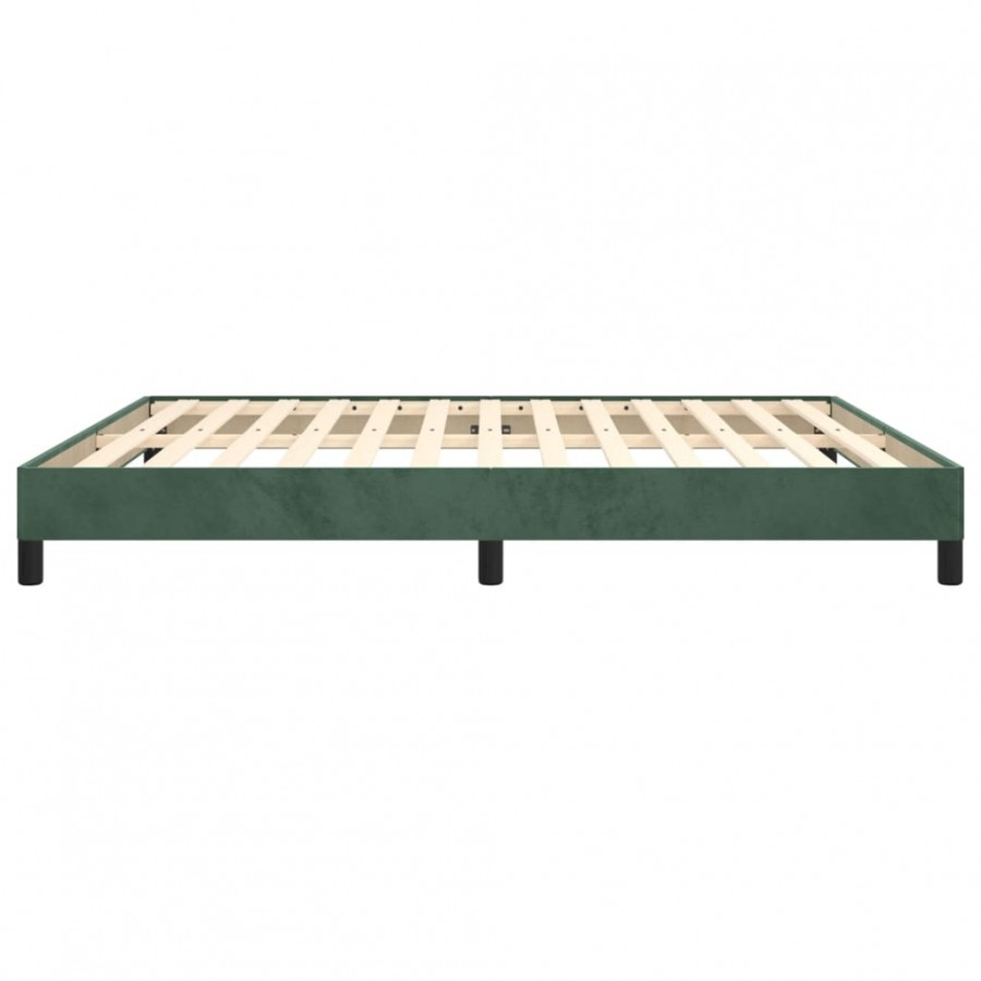 Lit Vert foncé 160x200 cm Velours