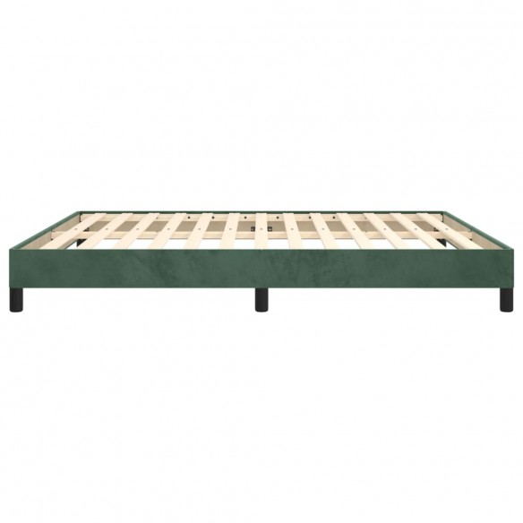 Lit Vert foncé 160x200 cm Velours Lit Vert foncé 160x200 cm Velours