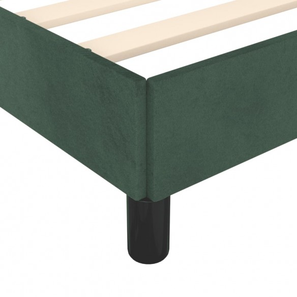 Lit Vert foncé 160x200 cm Velours Lit Vert foncé 160x200 cm Velours