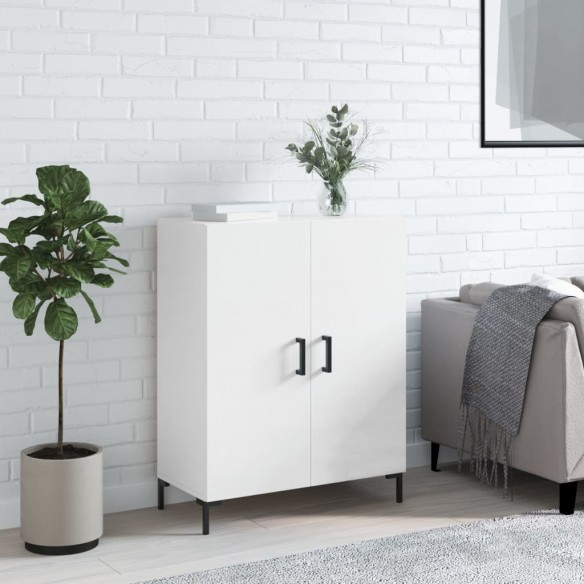 Buffet Blanc brillant 69,5x34x90 cm 