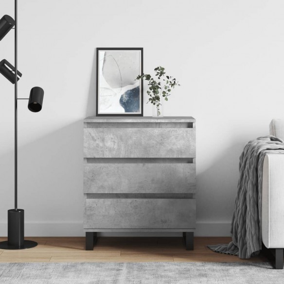 Buffet Gris béton 60x35x70 cm 