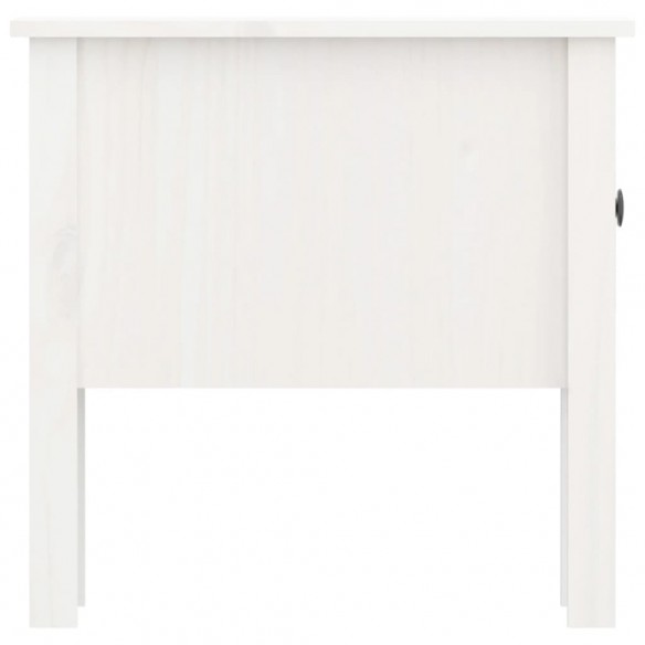 Table d'appoint Blanc 50x50x49 cm Bois massif de pin Table d'appoint Blanc 50x50x49 cm Bois massif de pin