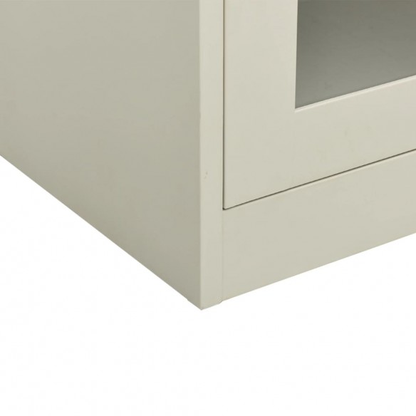 Armoire de bureau Gris clair 90x40x90 cm Acier