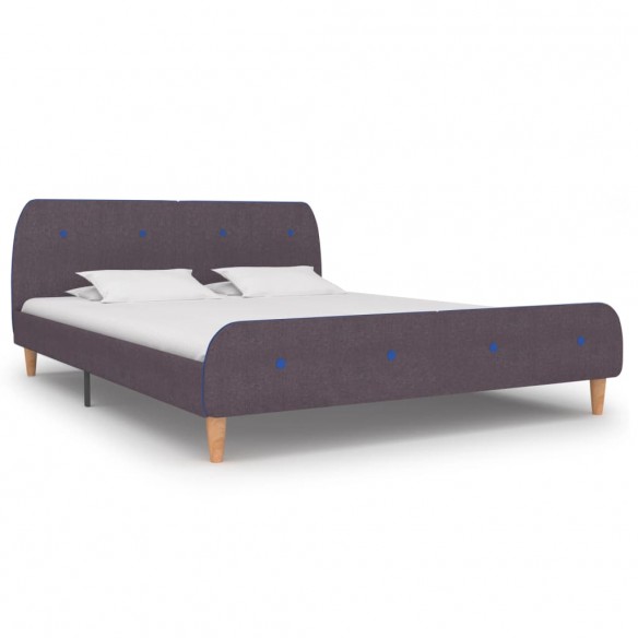 Lit Taupe Tissu 160 x 200 cm