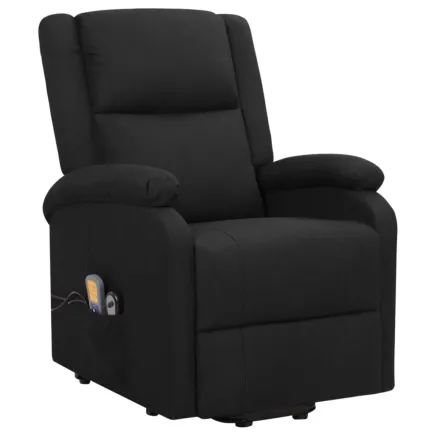 Fauteuil de massage Noir Tissu 2