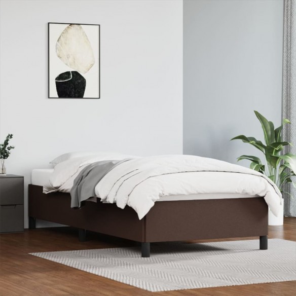 Lit Marron 80x200 cm Similicuir